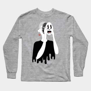 Abstract Face Long Sleeve T-Shirt